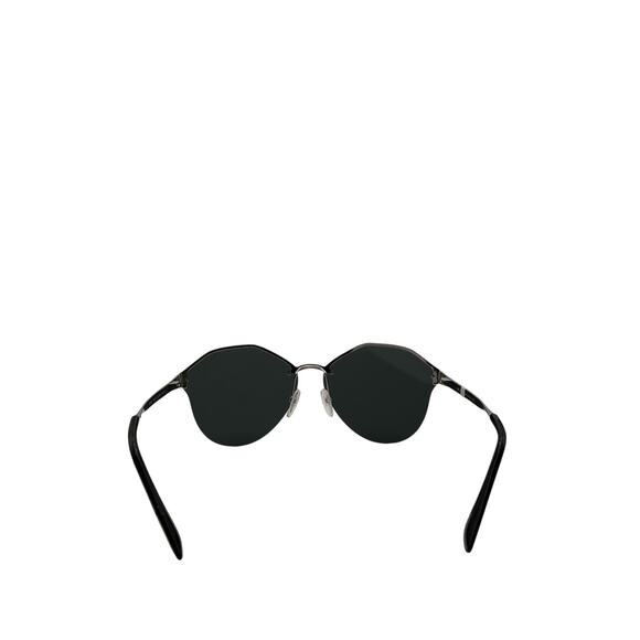 Prada 66mm Black Metal Butterfly Sunglasses Size OS - Picture 5 of 6